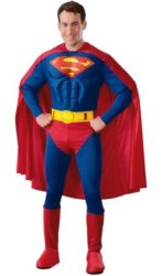 Mens Classic Muscle Superman Costume